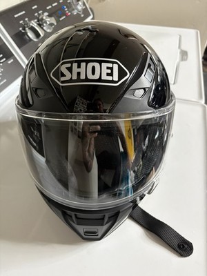  Shoei RF-SR Full Face Motorcycle Helmet Black Visor Gloss Black Size XS