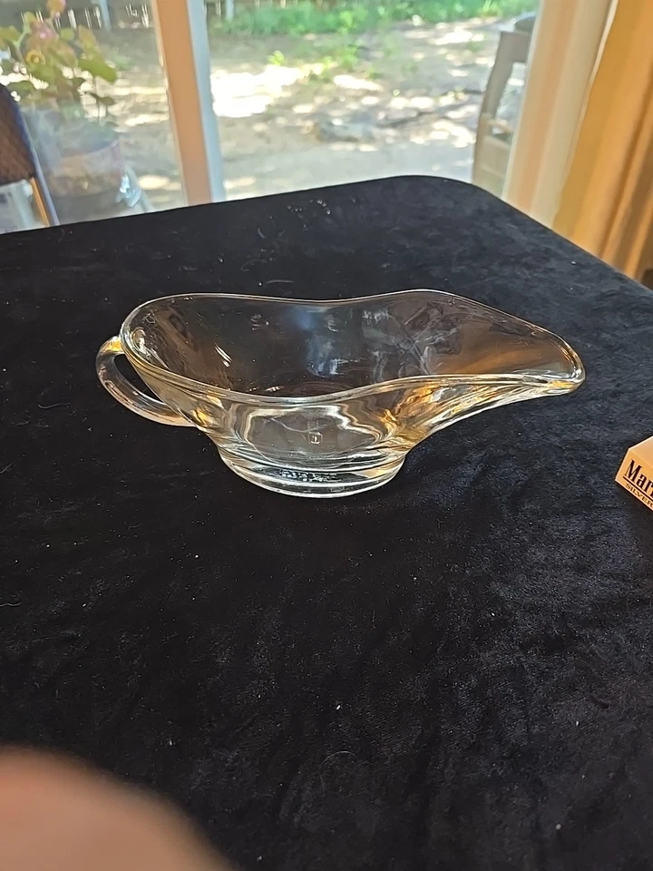 ANCHOR HOCKING Gravey Boat "Presence" Collection CLEAR GLASS #1028 USA 10 OZ Vtg - Image 4 of 4