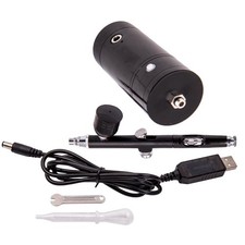 Airbrush Air Compressor Kit Set 7cc 0.3mm Nozzle Spray Gun Aluminum Airbrush Air Compressor Kit Set 7cc 0.3mm Nozzle Spray Gun Aluminum