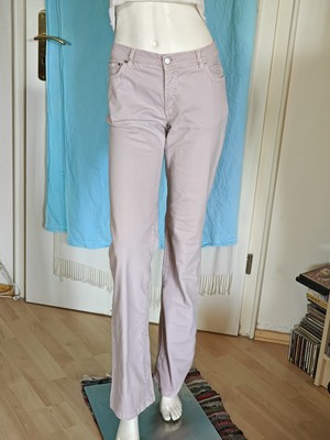 Jeans René Lezard Gr.38 fliederfarben, Baumwolle/Elastan, gerades Bein