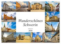 WunderschöNes Schwerin (Wandkalender 2026 Din A3 Quer), Calvendo Monatskalender