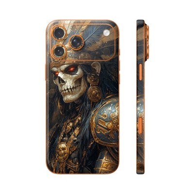 Phone Skin/Phone Wrap For iPhone, Samsung, Android 3D Embossed Tribal King Skull