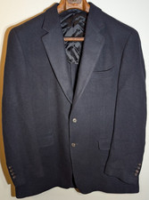 Ralph Lauren Loro Piana Navy Blue Blazer 42R Camel Hair Blazer