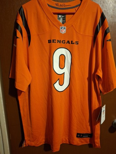 Men's Nike Cincinnati Bengals Joe Burrow Alternate Player Game Jersey Sz XL 🏈🐅