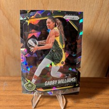 Gabby Williams 2025 Panini Prizm WNBA #77 Cracked Ice Seattle Storm Basketball