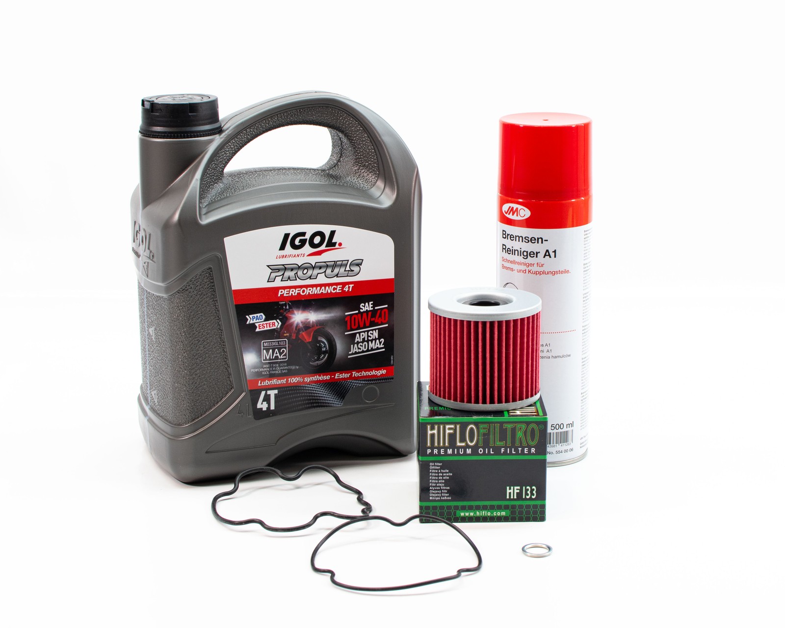 Kit vidange Suzuki GS 500 de 1979 à 2008 avec filtre à huile et lubrifiant moto Igol Propuls