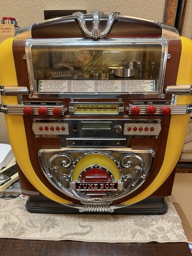 Poly Concept USA Juke Box Mod-541.946, CD And Remote Work, Radio Weak But Works