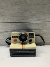 Polaroid OneStep Land Camera Instant Camera-Beige Rainbow Stripe. Not tested.