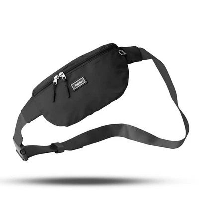 The Foldie Cross Body Bag in Black RFID safe travel wallet Vegan New Uk