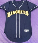 Game Used/Worn Montgomery Biscuits (Tampa Rays MLB) Authentic Russell Jersey 38