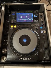 Pair of Pioneer DJ CDJ-2000NXS Pro DJ Multi Player - Black - with case