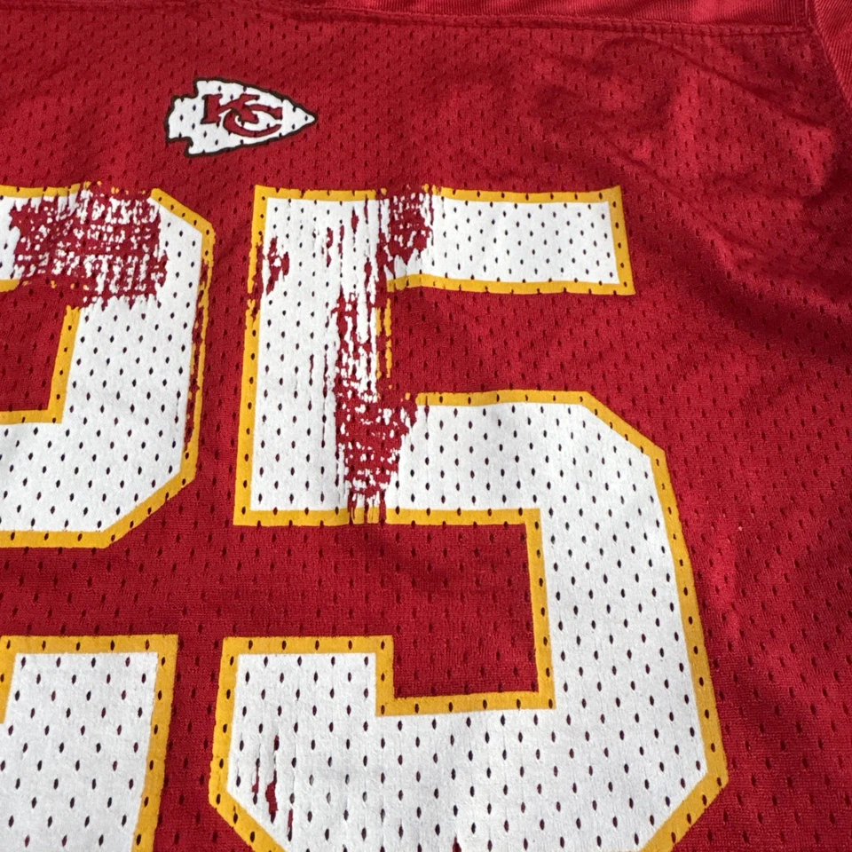 Camiseta deportiva de los Kansas City Chiefs juvenil grande 14 16 Reebok Jamaal Charles Foto 2 de 4