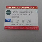 TICKET STUB- LIVERPOOL V  MANCHESTER UNITED-PREMIER LEAGUE- 1997-98