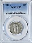 1924-S 25C Standing Liberty Quarter PCGS VF25 Very Fine Graded Silver Coin #5750