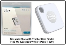 Tile Mate Bluetooth Tracker Item Finder Find My Keys Bag White 1 Pack T-9001 NEW