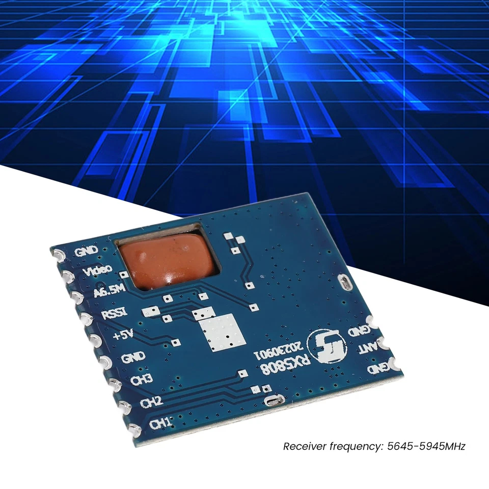 2X(5.8G Fpv   Audio Video EmpfäNger  Rx5808 für Fpv System Rc Hubschra9994 - Bild 3 von 4