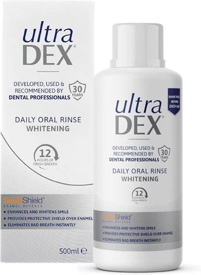 UltraDEX Daily Oral Rinse Whitening, 500 ml 500 (Pack of 1)
