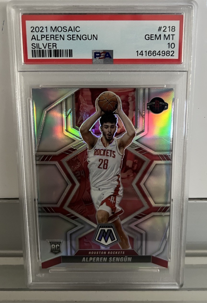 2021-22 Panini Mosaic Rookies Alperen Sengun #218 Silver Prizm (RC) PSA 10