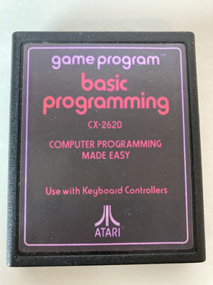 Basic programming CX-2620 game cartridge for Atarti 2600 Not Tested