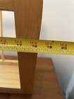 Vintage Beechwood Danish Modern Magazine Rack — photo 4