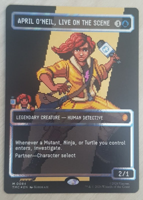 April O'Neil, Live on the Scene PIXEL FOIL 0084 - Commander: TMNT - MTG ENG NM