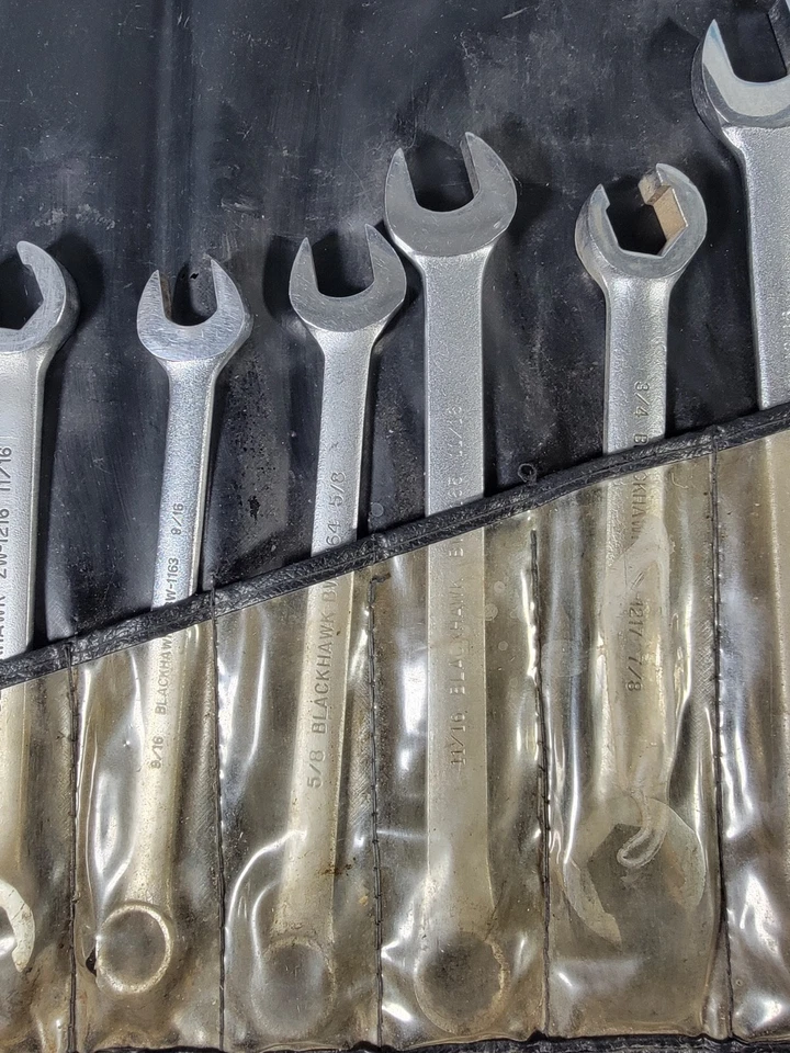 VTG BlackHawk 13 pc standard combination wrench set BW-20 Excellent  - Image 3 of 4