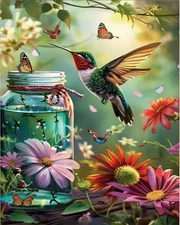 Arttoplus Hummingbird Paint by Numbers Kit for Adults 16X20inch, MT21175-US 