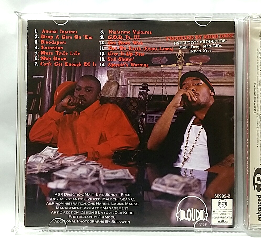 CD) Mobb Deep – Hell On Earth, US OG Press, 07863-66992-2, NM/NM