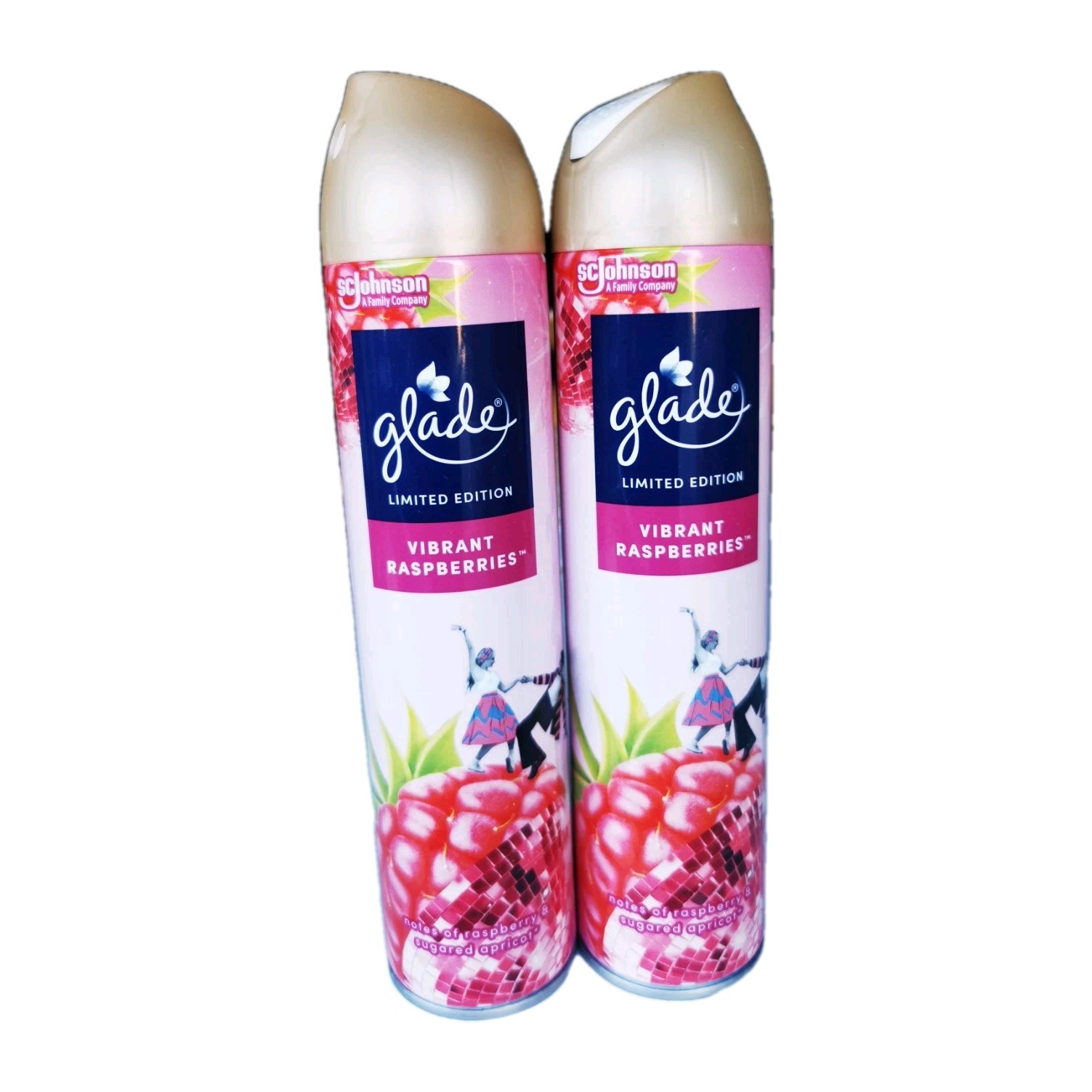 Glade Limited Edition Vibrant Raspberries Aerosol Air Freshener 2x300ml