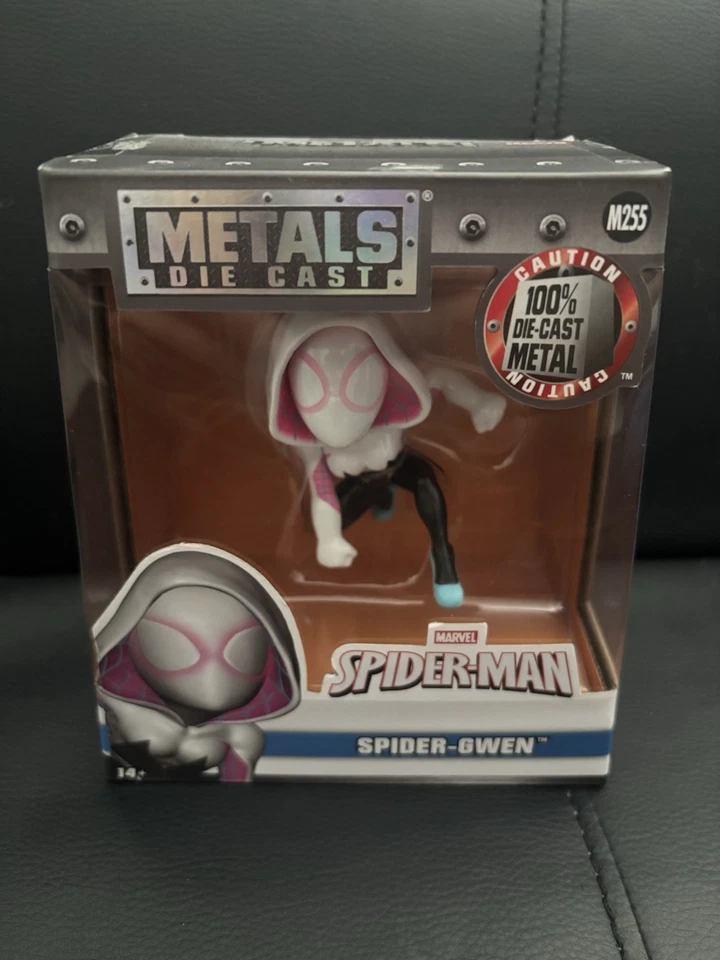 Figura Die Cast Spider-Gwen Metals Marvel Spider-Man Gwen Figura Nueva Foto 2 de 4