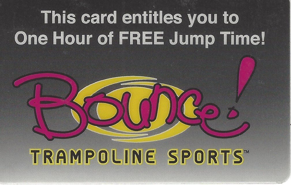 Bounce! Trampoline Sports One Hour of Jump Time! card