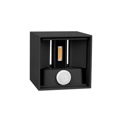 Modern Square Outdoor up down LED Wall Light PIR Motion Sensor IP54 Lamp 10W - Picture 7 of 10