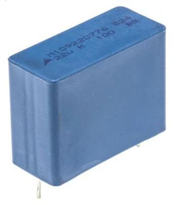 2 x Epcos MKT 22uF 100V DC(63V AC) Through Hole Polyester Film Capacitor B32524