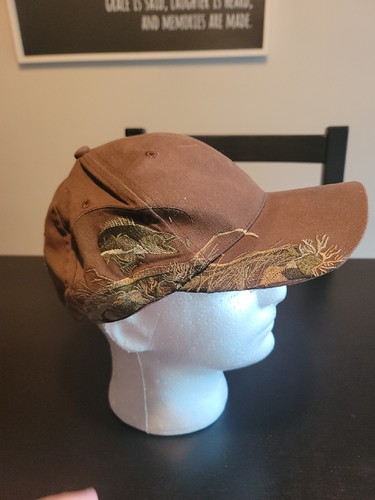 Men's Baseball Hat - Signature Concepts - Fishing Hat Design - Vintage - Brown - Picture 2 of 5