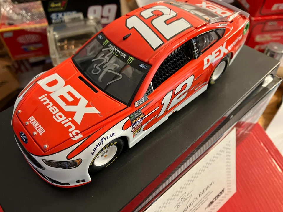 2018 #12 RYAN BLANEY 1/24 Dex Imaging AUTOGRAPHED Fusion - Image 2 of 2