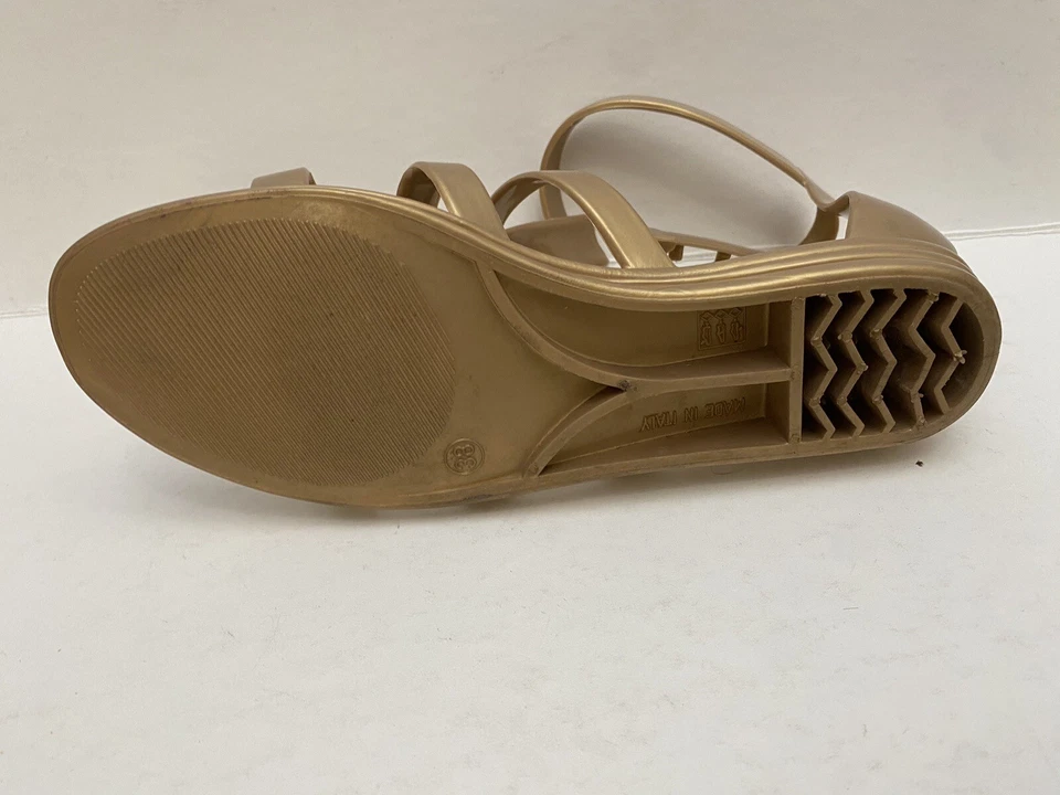 marc jacobs sandals Gold Gladiator Designer Shoes Size, See Photos - Size 38 - - Image 3 of 4