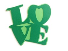 Love Cardstock Words with Backgrounds Die Cuts Scrapbook Card Making 6 Pieces