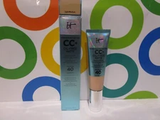IT COSMETICS ~ CC+ NATURAL OIL FREE MATTE FULL COVERAGE CREAM ~ LIGHT MEDIUM