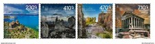 Armenia 2021 MNH** Mi 1224-1227 Sights Lake Sevan Monastery waterfall Garni