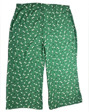 Reformation NWT Green White Black Ditsy Floral High-Rise Wide-Leg Pants Size 22