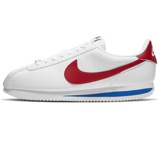 white and red nike cortez mens