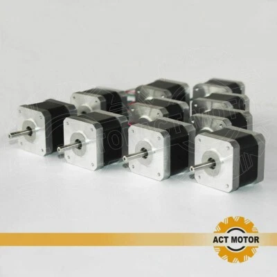 10PCS Nema17 Stepper 0.9° 1.7A Schrittmotor Bipolar 17HM5417 for 3D PRINTER - Bild 1 von 4