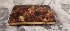 Vintage Faux Tortoise Shell MELE Hard Shell Jewelry Case Home Or Travel 