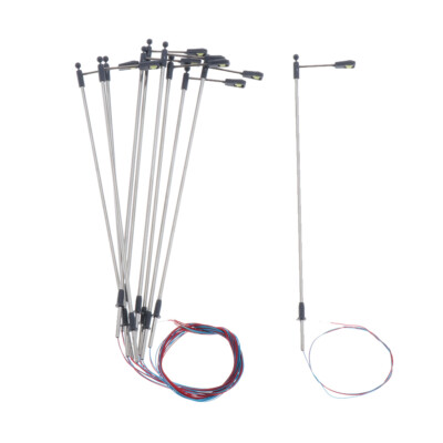 Harilla 10x LED Straßenlaternen - HO Scale 1:100 Für Modelleisenbahn