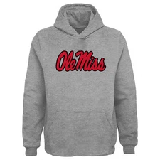 Outerstuff NCAA Youth Boys Ole Miss Rebel Primary Logo Fan Fleece Hoodie