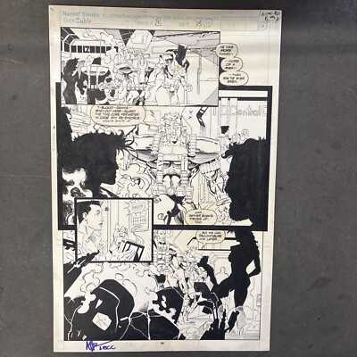 Cable Original Art  Issue #2 Page 19 COMIC BOOK ART