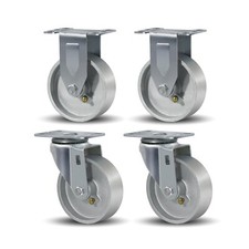 4" Caster Wheels Heavy Duty 1600 lbs  Swivel Casters Set of 4, Industrial