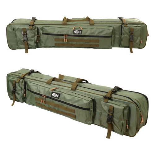 Carry Case Luggage - Strong Fishing Rod Holdall Bag Two Rods & Reels - 100 120cm
