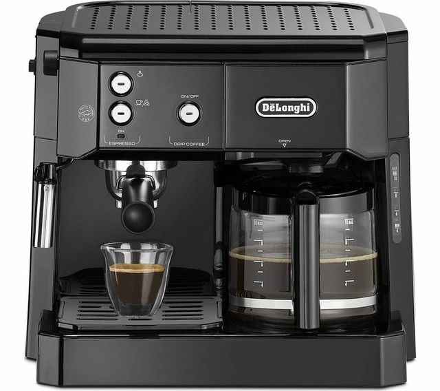 Delonghi Bco 411.B Combi Espresso and Filter Coffee Maker, Black for