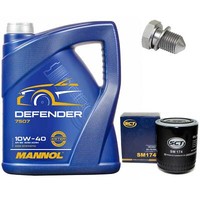 MotoröL Set 10W-40 5 Liter + ÖLfilter + ÖLablassschraube FüR Audi Cabriolet A8